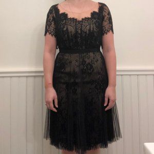 Sara Emanuel elegant lace cocktail dress